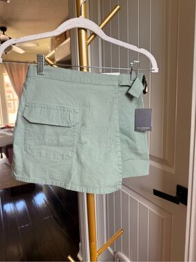 No Comment Girl's Sage Green Utility Skort